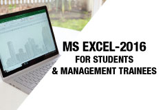 MS Excel - 2016 for Students & Management Trainees